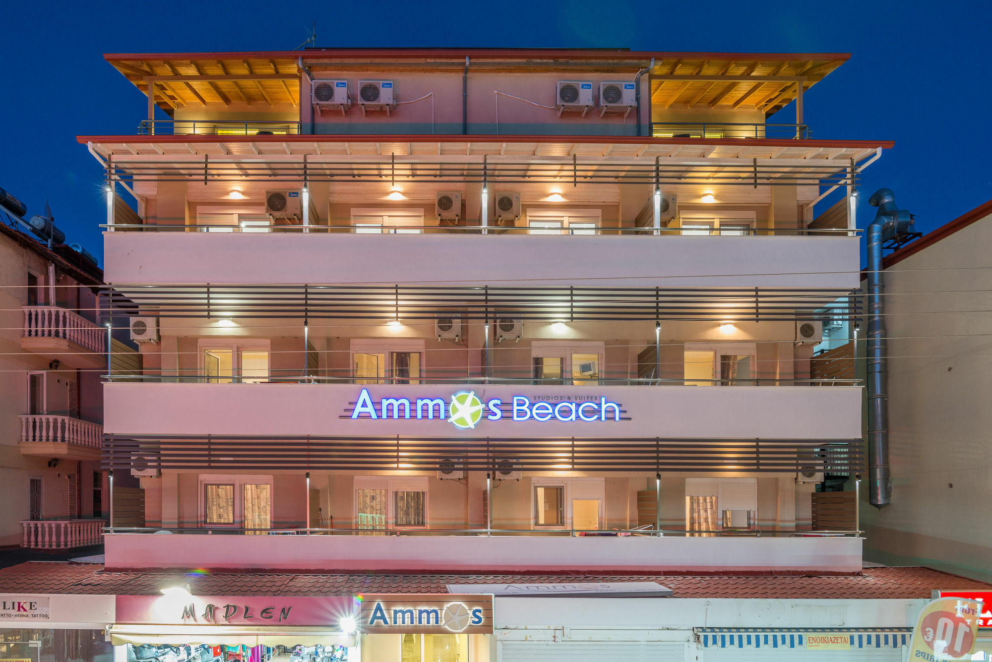 Ammos Beach Seaside Luxury Suites Hotel Olympiakí Aktí Luaran gambar